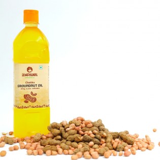 Groundnut oil (wooden cold pressed)